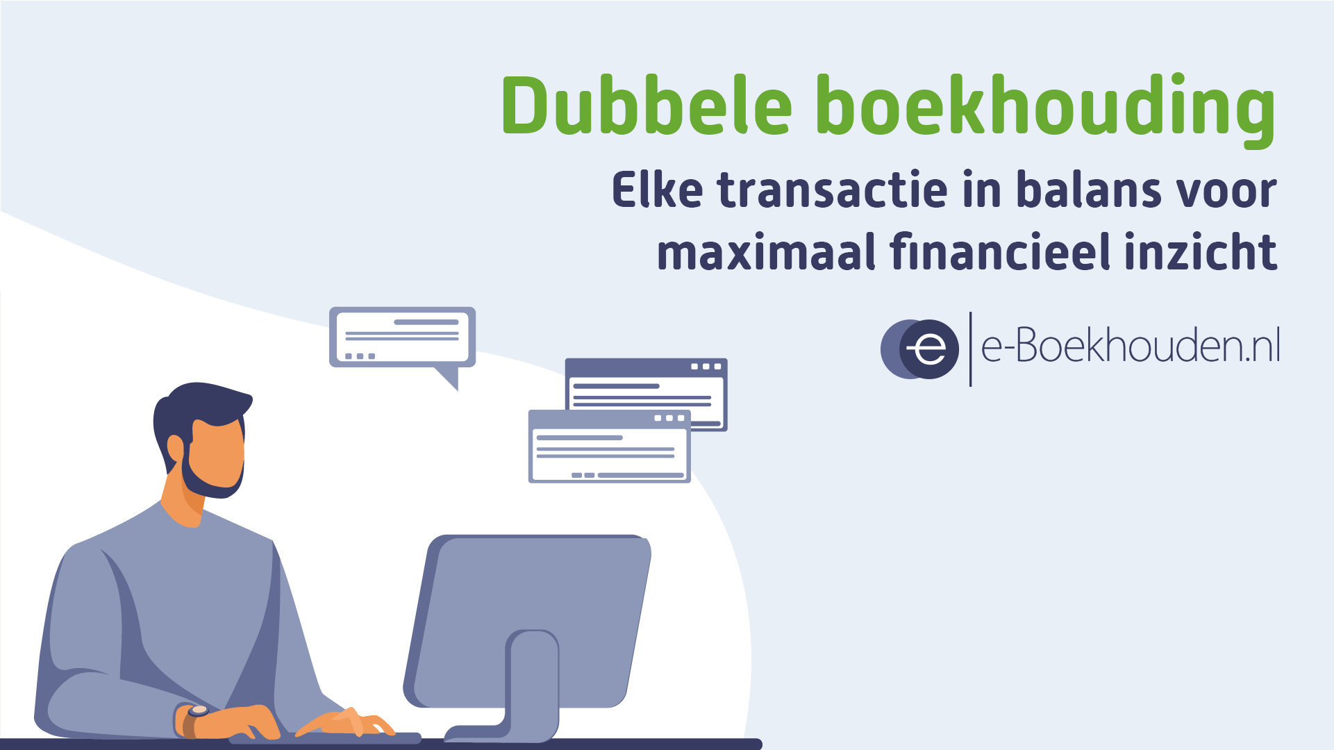 Banner dubbele boekhouding e-Boekhouden.nl