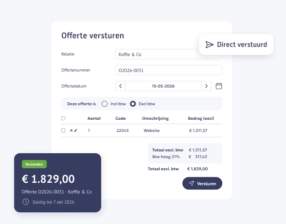Offertes maken in een handomdraai